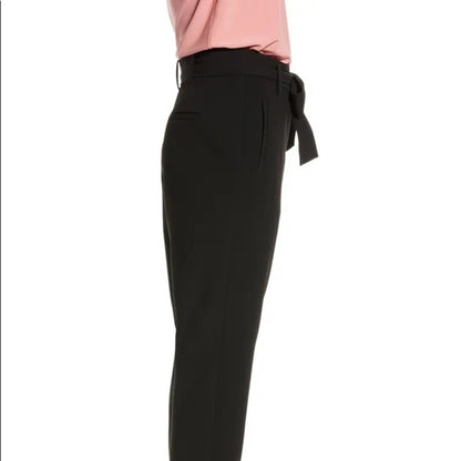 Suvimuga Black Waist Tie Pants Size Extra Large