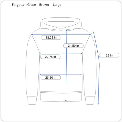 Forgotten Grace Faux Shearling Sherpa Pullover 1/4 Zip Hoodie Sz Large Brown NWT