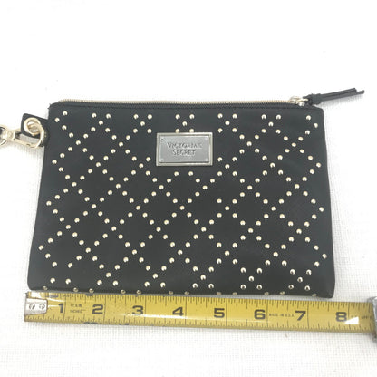 Victoria's Secret Women's Studded Clutches HandBag wristlet Black Size One