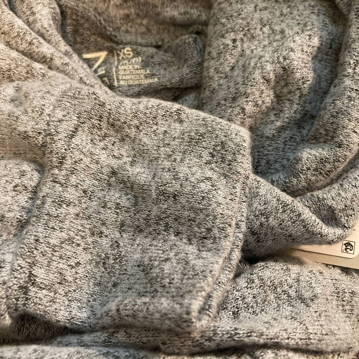 Z by Zella Long Sleeve Turtleneck Pullover Extra Small 5/6 Pale Blue Heather NWT