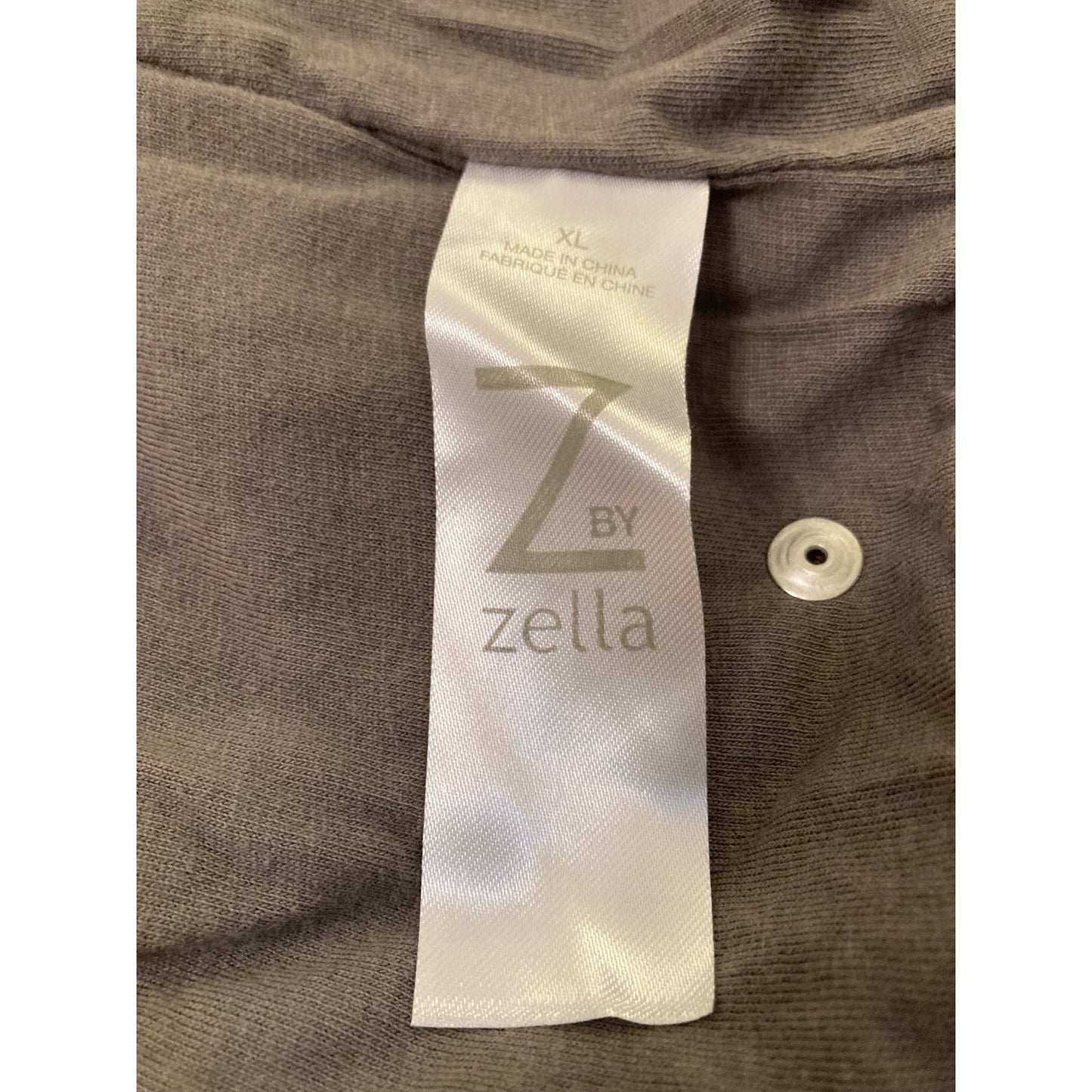 Z by Zella Faux Shearling Up & Over Bomber Jacket Extra Large Tan Driftwood NWT
