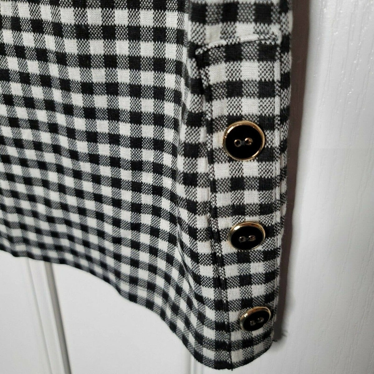 Charter Club Gingham Button-Side Top Sleeveless size XXLarge