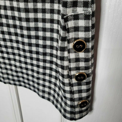Charter Club Gingham Button-Side Top Sleeveless size XXLarge