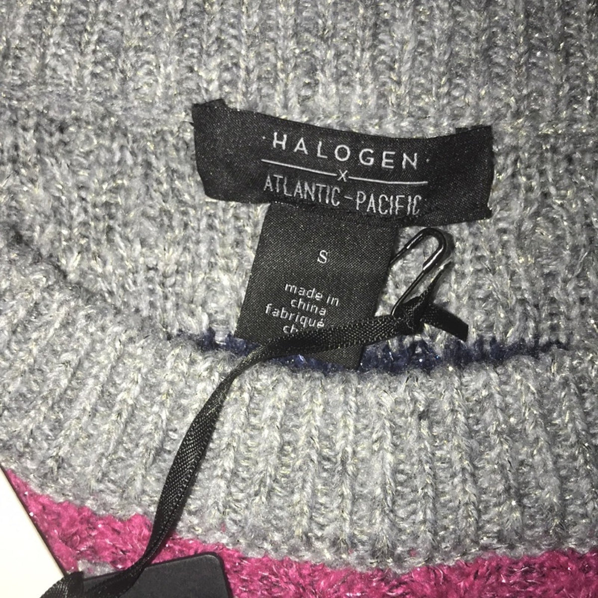 Halogen X Atlantic-Pacific Cable Knit Sweater S