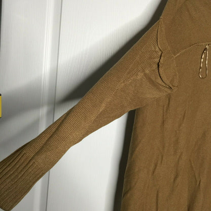 RDI Modern Designer Knit Poncho Pullover Long Sleeves V-Neck Medium NWT