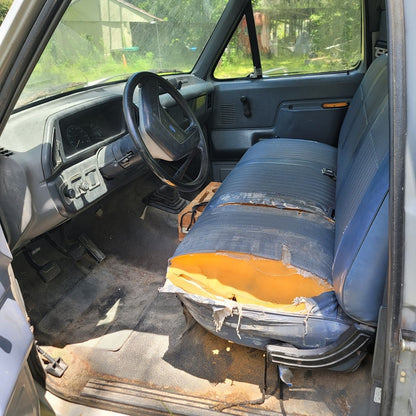 1991 Ford F150 Truck PickUp Gray ONE OWNER Manual Transmission Low Mileage Work
