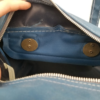 Delta Air Lines travel bag Vintage Blue Metal zipper Suitcase Carry On