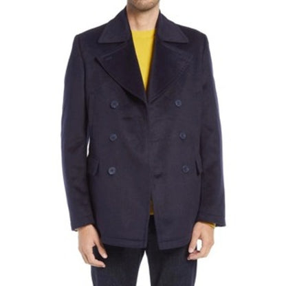 Nordstrom Double Breasted Peacoat Navy Size XL bLAZER jacket coat NEW $199