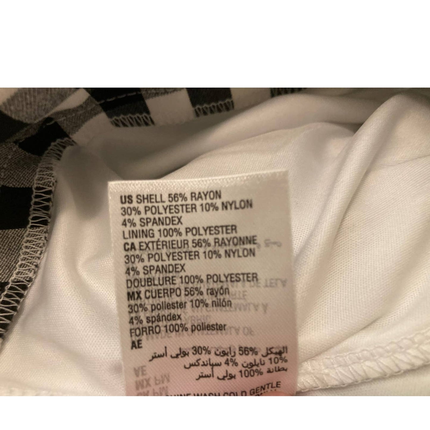 Charter Club NWT Gingham Pull-on Skort Deep Black Plaid Petite Medium