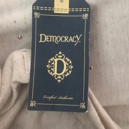 Democracy Rhinestone Embellished T-Shirt Size 1X