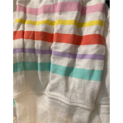 BP. Women's Loungewear Sleep Pants Size Small White Retro Stripe NWT Pockets