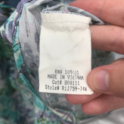 Rabbit Designs Watercolor Dress Sweetheart Neck Sleeveless Green Size 10