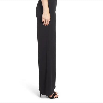 Soprano NEW Black Cross Back Jumpsuit Size Medium