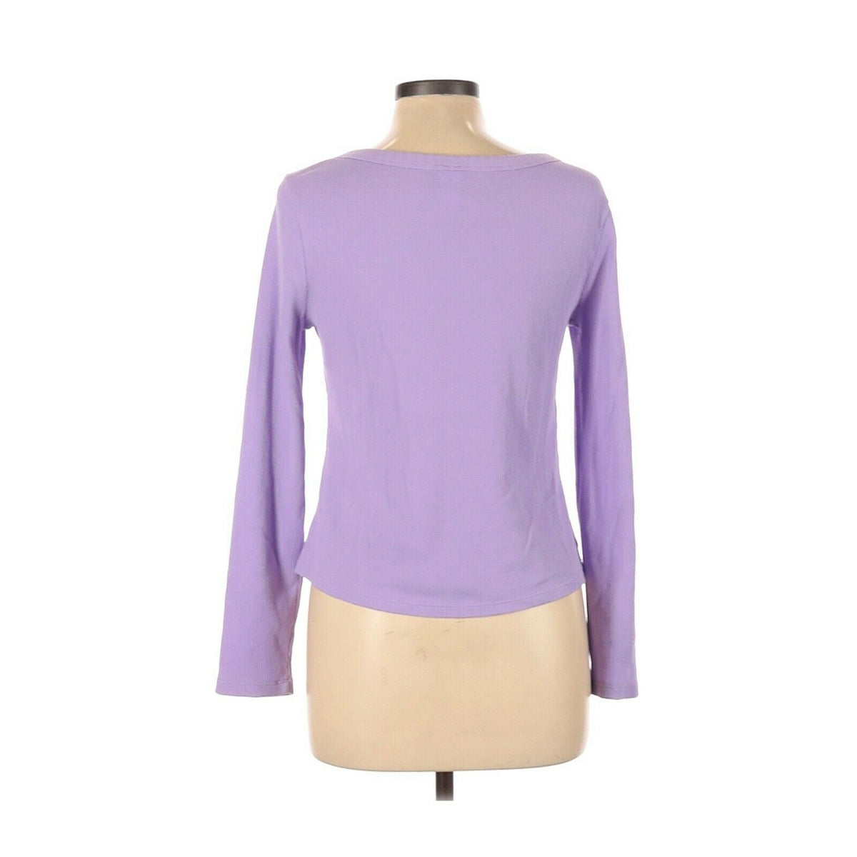 BP. x Claudia Sulewski NEW Thermal Pullover Top Square Neck Purple Size Large