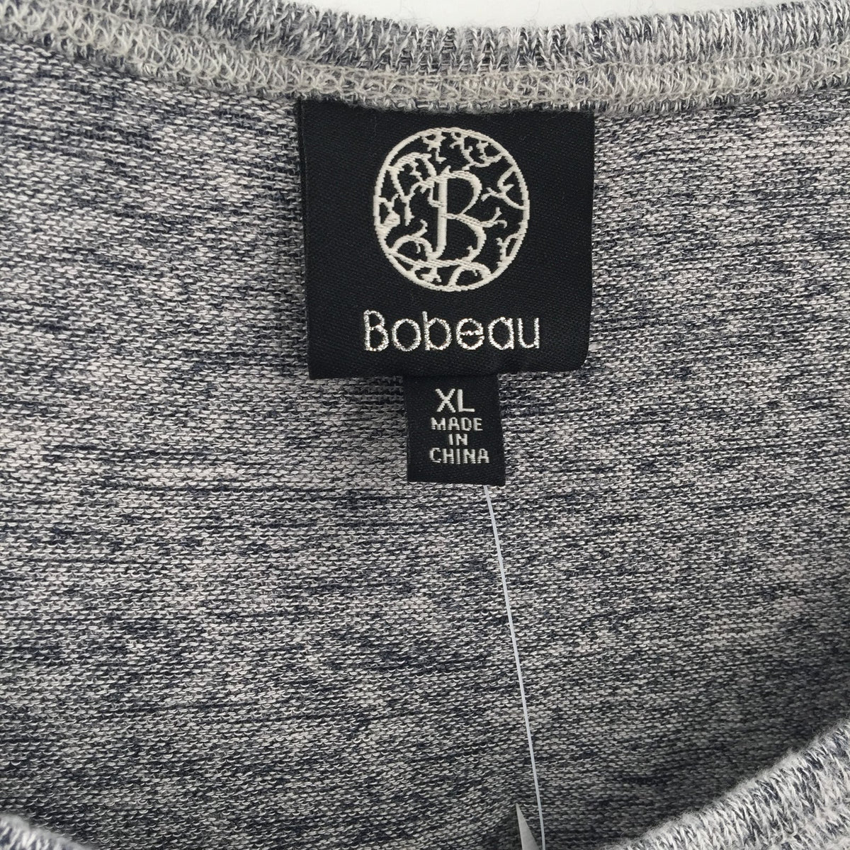 Bobeau Layered Look Tunic Sweater Ribbed Hem Long Sleeve Dew Nightfall X-Large