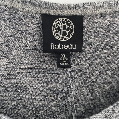 Bobeau Layered Look Tunic Sweater Ribbed Hem Long Sleeve Dew Nightfall X-Large