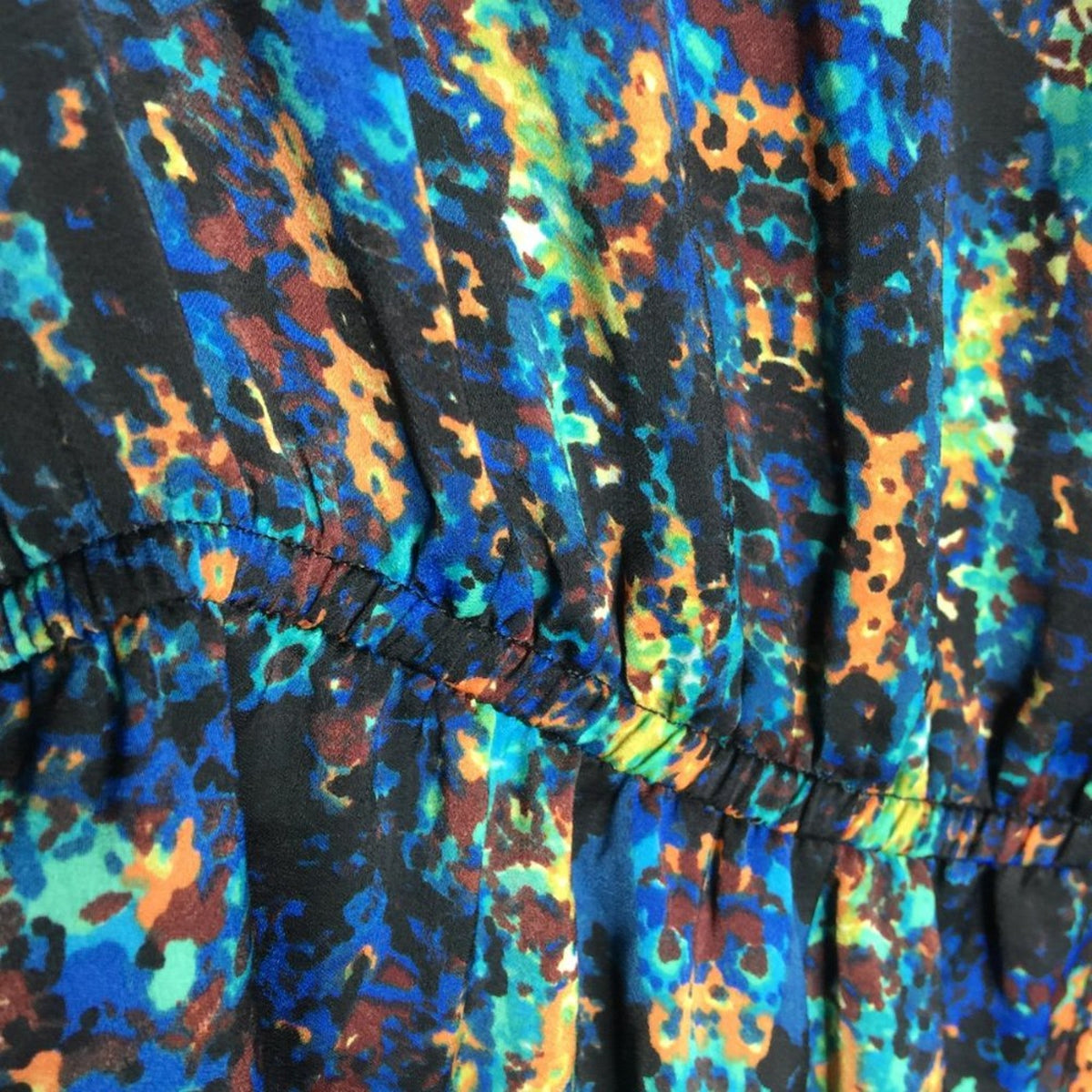 Collective Concepts Button Front Shirt Dress Belted Long Sleeve Multicolor Sz XS