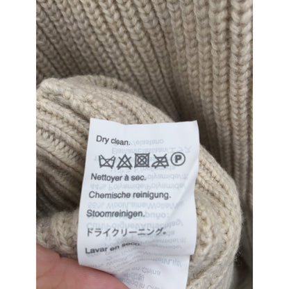 Madewell Thornton Balloon Sleeve Pullover Knit Sweater V-Neck Tan NEW X-Large