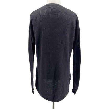 Madewell Women's Black Chronicle Texture Pullover Sweater eXTRA Small NEW XS