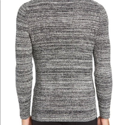 Vince Camuto Men's Grey Quarter Zip Mock Neck Sweater Size Medium