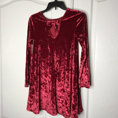 Tucker Tate Velvet Twirl Dress Long Sleeve Swing Size Large