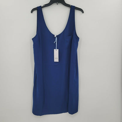 Southern Tide Women's Sleeveless Scoop Neck Carly Tank Dress Twilight Blue Large