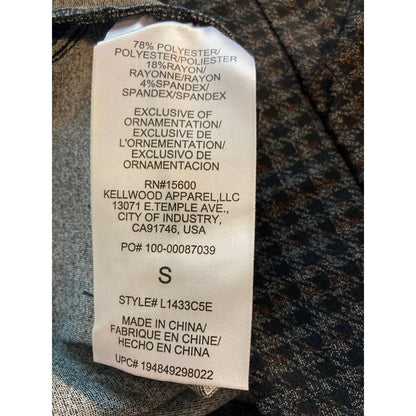 Wit & Wisdom Ankle Fitted Leggings with Pockets Sz Small Charcoal Gray Plaid NWT
