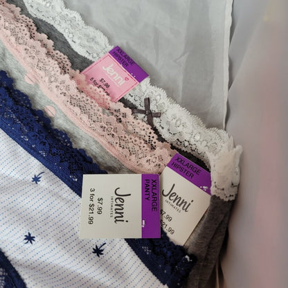 Jenni Ultra Soft Mix & Match Hipster Pantie 3 Pack Size XXLarge