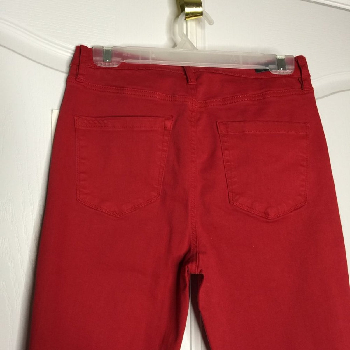 BlankNYC Super Skinny Jeans Ankle Length Stretch Mid Rise Denim Red Size 30