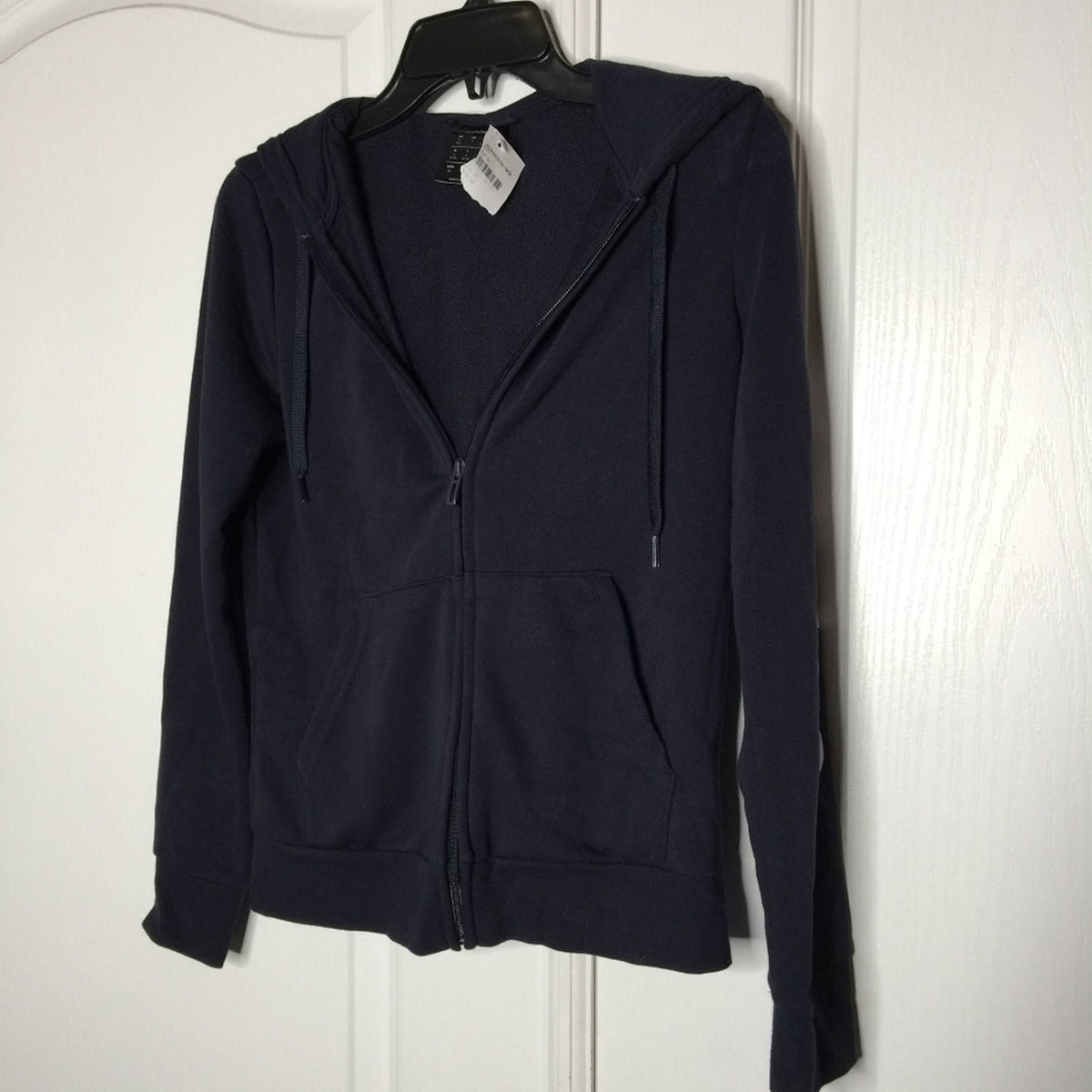 Adidas NWT Logo Spellout Navy Hoodie Sweatshirt Long Sleeve Small