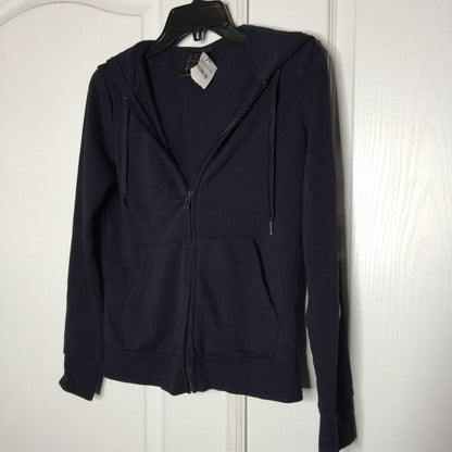Adidas NWT Logo Spellout Navy Hoodie Sweatshirt Long Sleeve Small