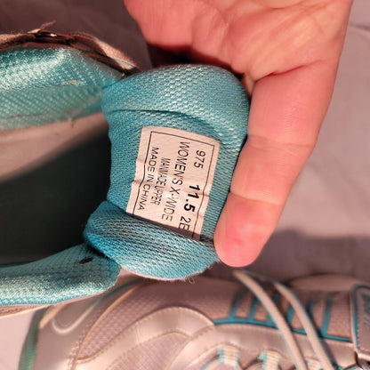 Orthofeet Biofit Women 975 XWide Size 11.5 Gray Teal Diabetic Comfort Shoes