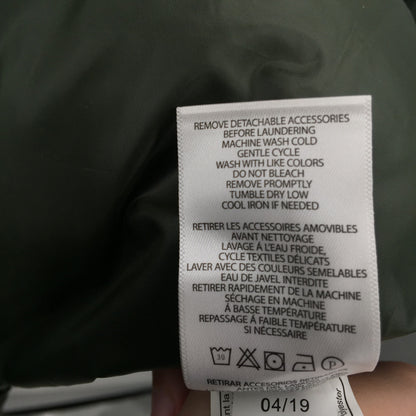 Ralph Lauren Women's Gramercy Green Hooded Puffer Coat Long Sleeves X-Small NWT