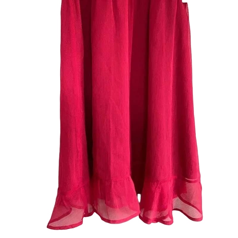 Chelsea28 Cutaway Shoulder Mini Dress XL/Extra Large Pink Cerise/Cherry Red NEW