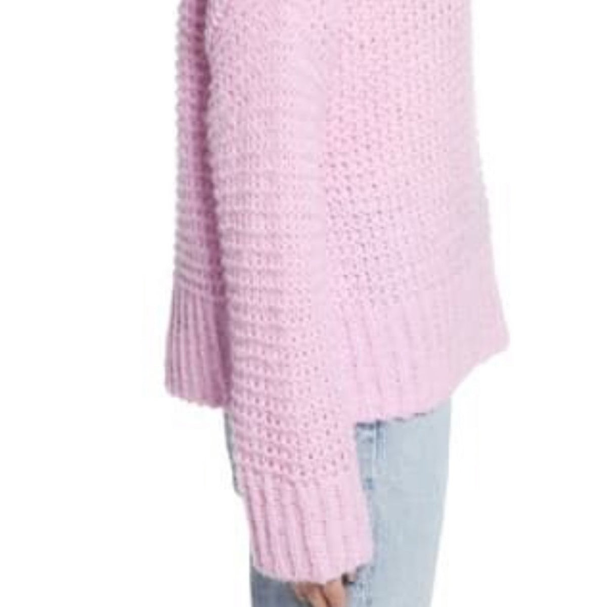 Chelsea28 Purple Crewneck Knit Sweater purple ish pink XXS oversized