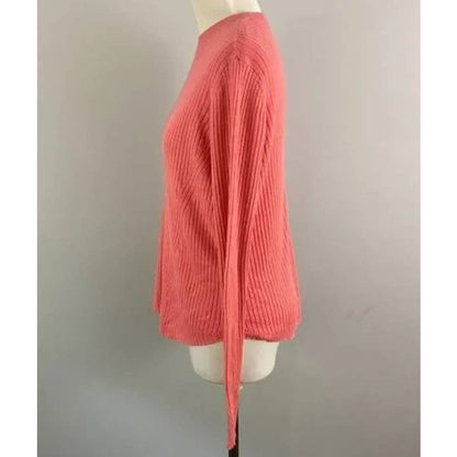BP. Women's Pullover Sweater Large Coral Rose Tea NWT Long Sleeves Butter Soft