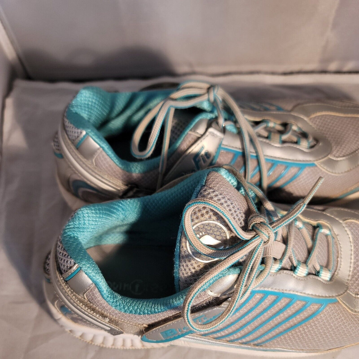 Orthofeet Biofit Women 975 XWide Size 11.5 Gray Teal Diabetic Comfort Shoes
