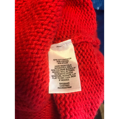 Halogen NWT Red Pullover Sweater Long Sleeve Crew Neck Size Small Long Sleeves