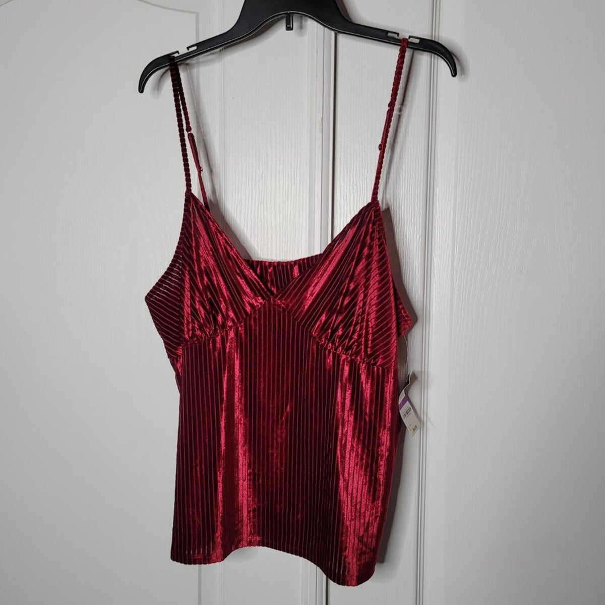 INC Ribbed Velvet Top Pajama Shorts Set Cherry Pie Size XXLarge