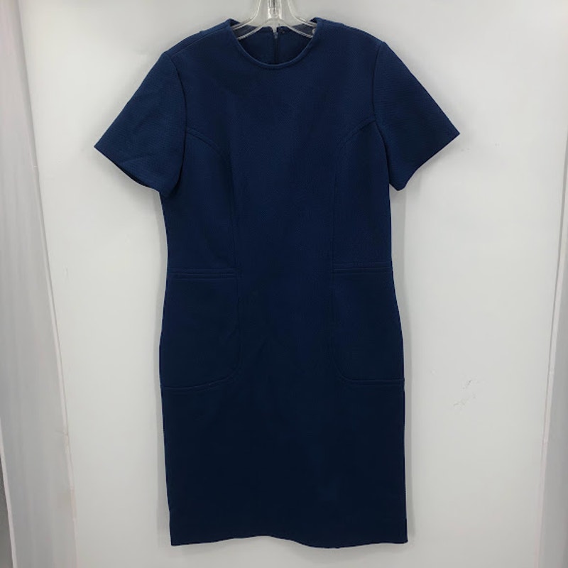 Roberta Lee Original VINTAGE 2 Pc Set Dress w/ Coat Royal Blue 1970's Polyester