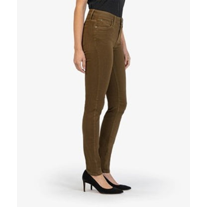 KUT NWT Diana Relaxed Fit Skinny Jeans In Swamp Size 6