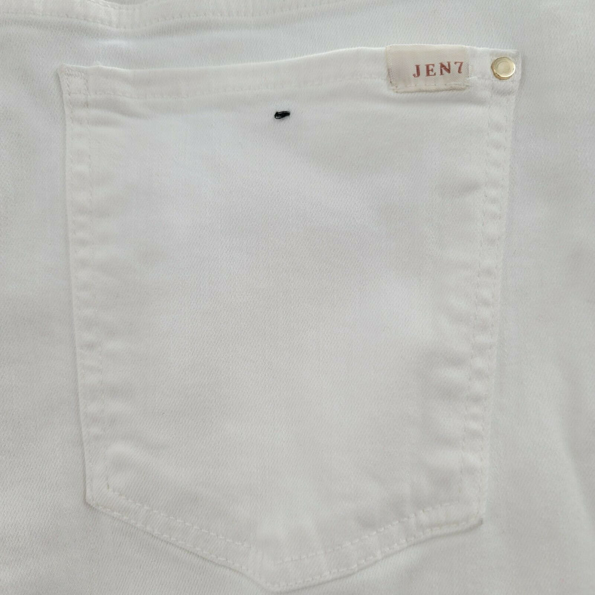 Jen 7 by 7 for All Mankind Slim Straight Jeans Mid Rise Button & Zip Fly SZ 12