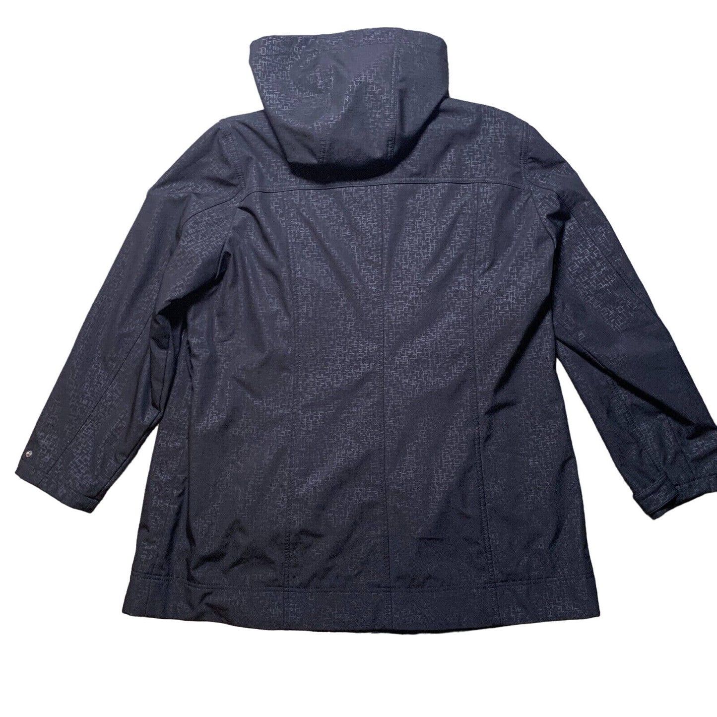 Calvin Klein Detachable Hood Water Resistant Breathable Jacket Sz 1X Black NWT