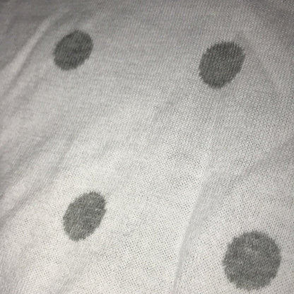 J. Crew Ivory Grey Polka Dot Crew Neck Pullover Size Small