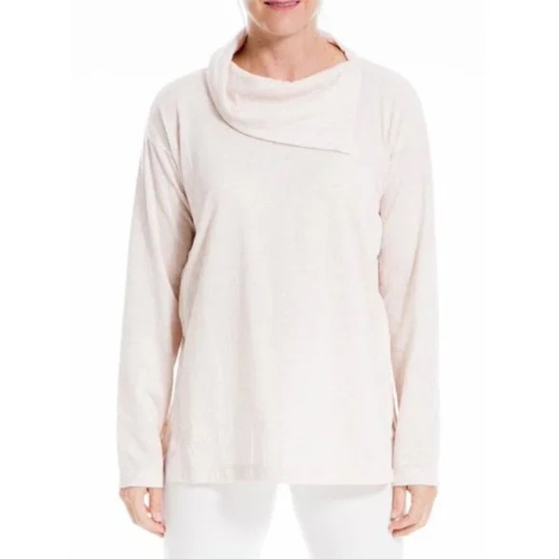 Max Studio Women's Split Neck Pullover XL/Extra Large Blush Pink NEW Long Sleeve