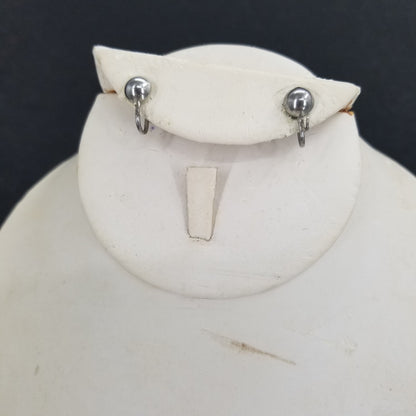 Vintage DIY Clip On Earring Posts for Charms Dangle Attachments Silver