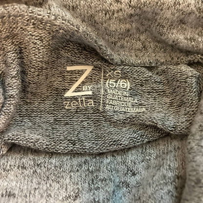 Z by Zella Long Sleeve Turtleneck Pullover Extra Small 5/6 Pale Blue Heather NWT