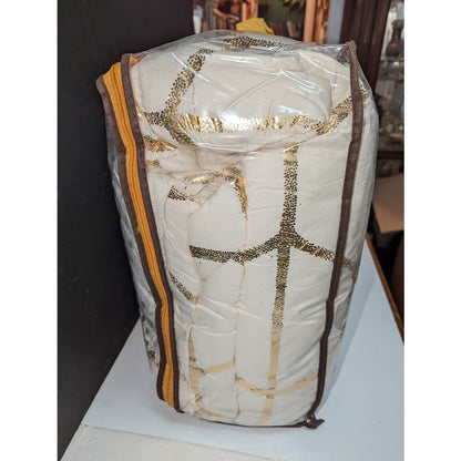 Intelligent Design Love Raina Geo 5-Pc Comforter Set Ivory Gold Full Queen NEW