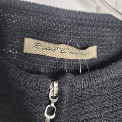 Robert Comstock 1/4 Zip Sweater Charcoal NEW Gray Knit Long Sleeve XL