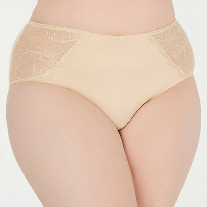 INC Plus Size 2X Sissy Lace Trim Hipster Underwear Frappe